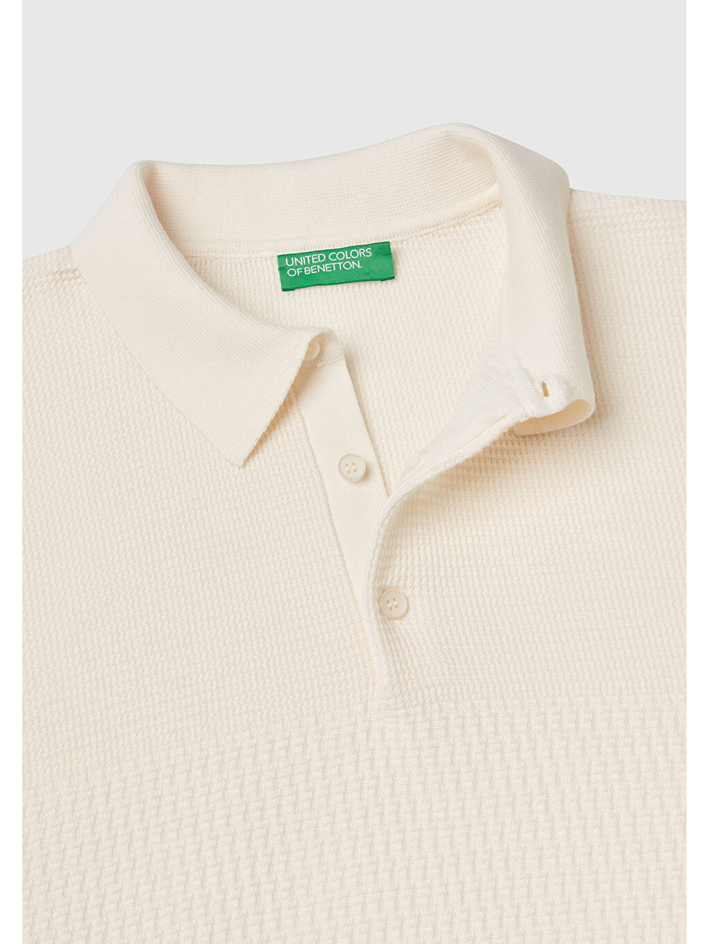 Ekru Erkek Krem %100 Pamuk Regular Fit Triko Polo T-Shirt-5