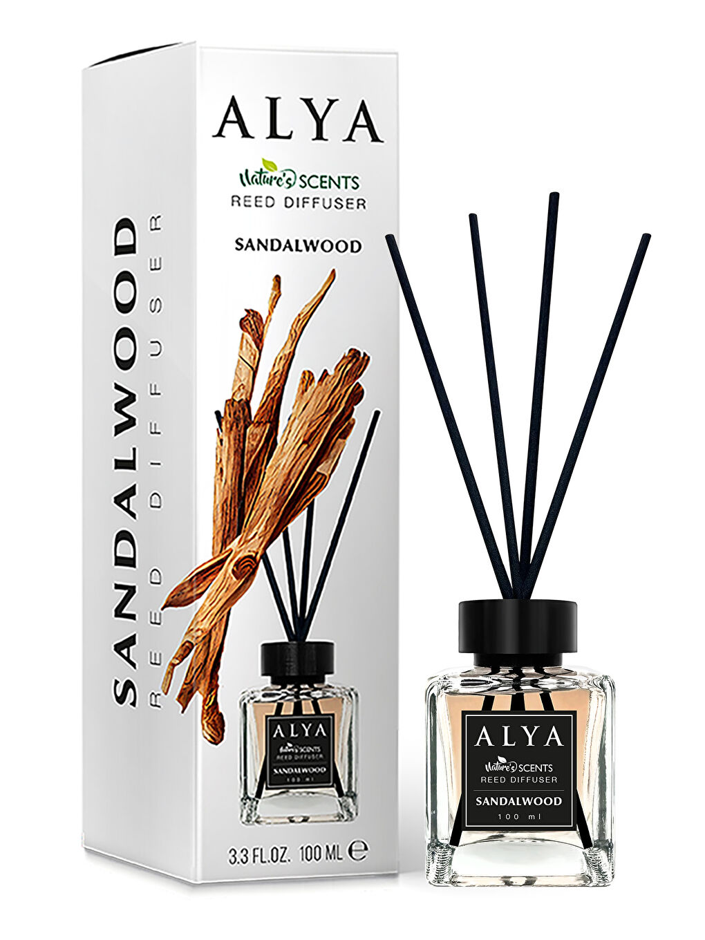 Alya Karışık Nature's Scents Sandalwood Bambu Çubuklu Oda Kokusu - Sandal Ağacı Kokusu - 1