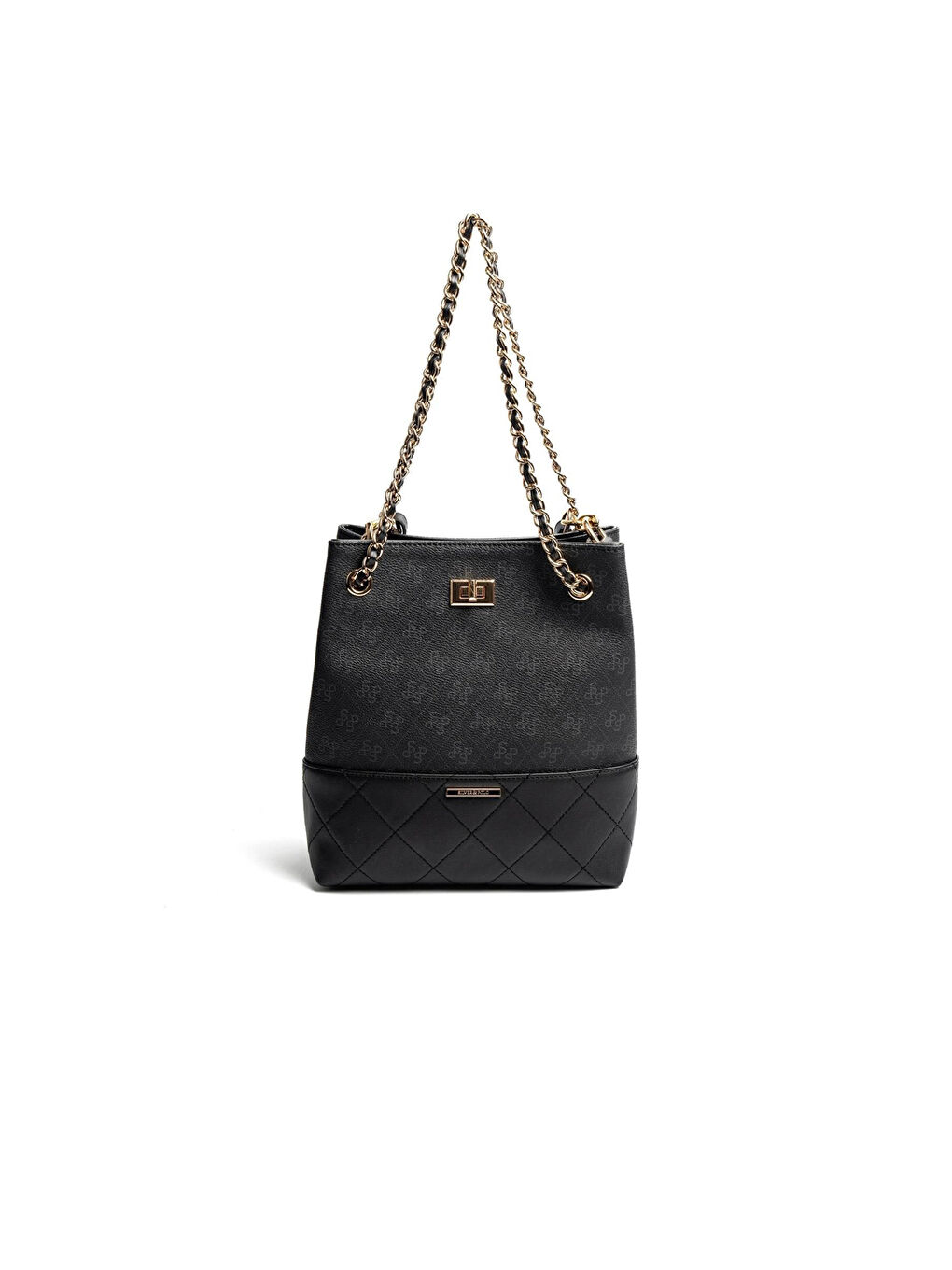 Kadın SP1262-M178 SILVER POLO Omuz Çantası Siyah-4