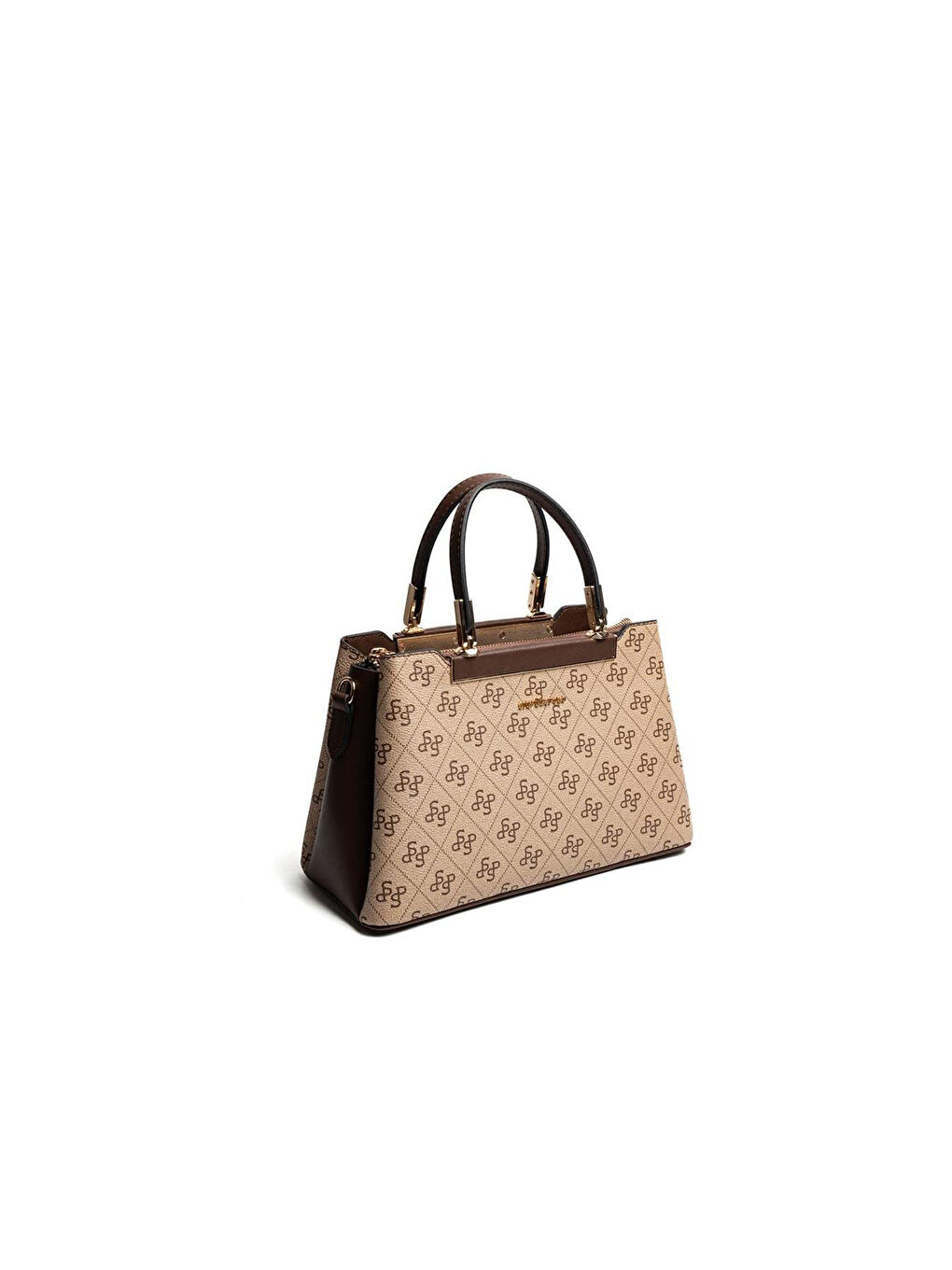 Kadın SP913-M178 SILVER POLO El Çantası Koyu Bej-Kahve-1