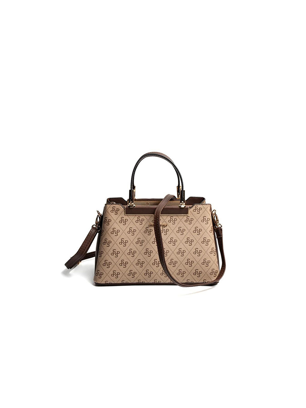 Kadın SP913-M178 SILVER POLO El Çantası Koyu Bej-Kahve-4