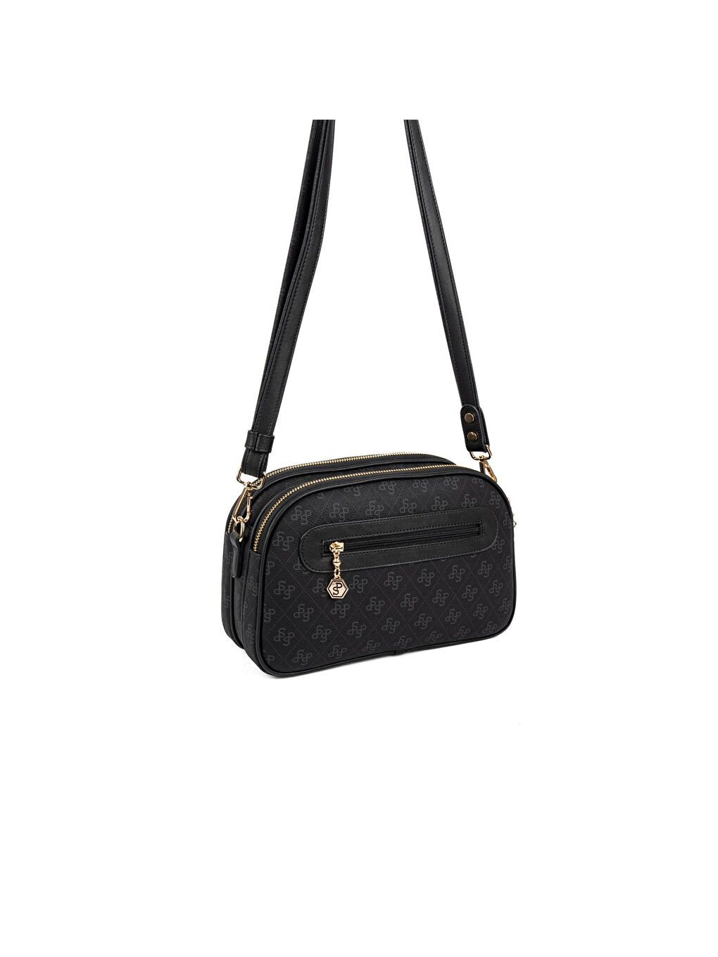 Kadın SP745-M178 SILVER POLO Çapraz Çanta Siyah-3