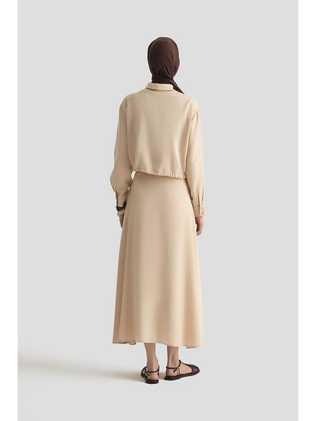 Bej Lyocell Ceket 25Yd4226-1 Taş-5