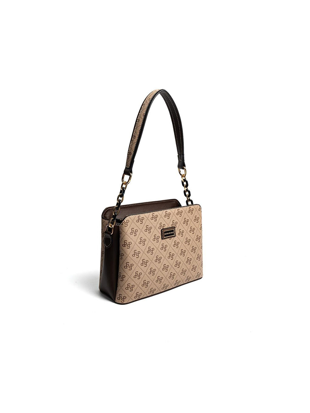 Kadın SP937-M178 SILVER POLO Omuz Çantası Koyu Bej-Kahve-1