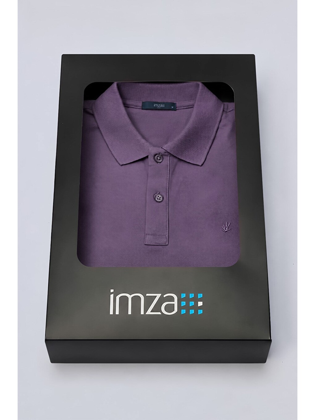 Mor Polo Yaka Pike Kısa Kol Slim Fit Pamuklu Hediye Kutulu Tişört 1011260169-3