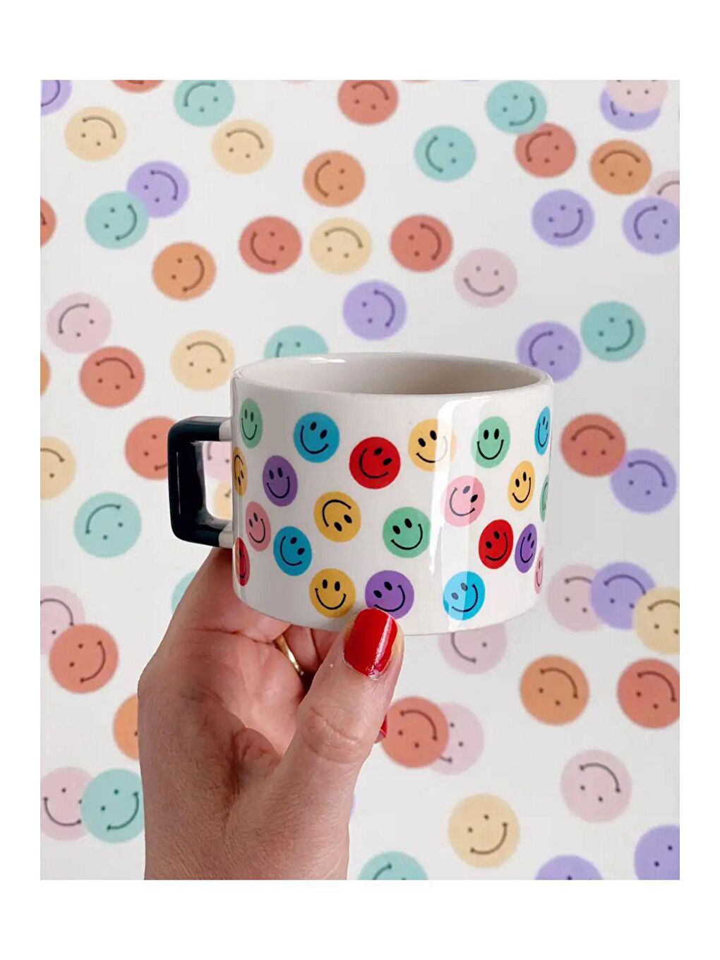 Karışık Mutluluk Günü Hediye Kupa Bardak-1