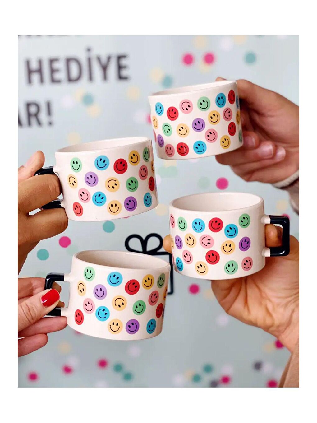 Karışık Mutluluk Günü Hediye Kupa Bardak-2