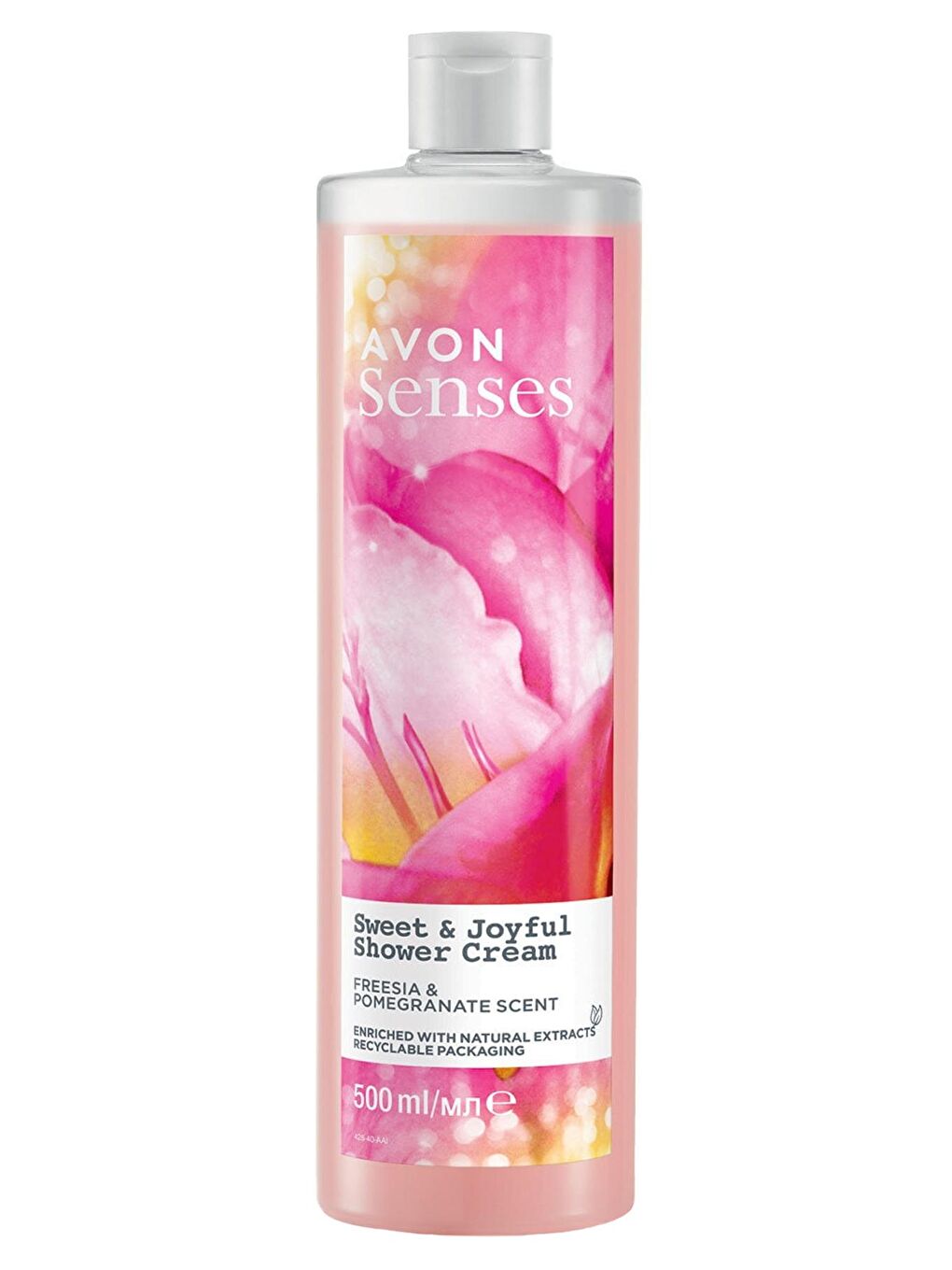 AVON Renksiz Senses Sweat & Joyful Frezya ve Nar Kokulu Krem Duş Jeli 500 Ml.