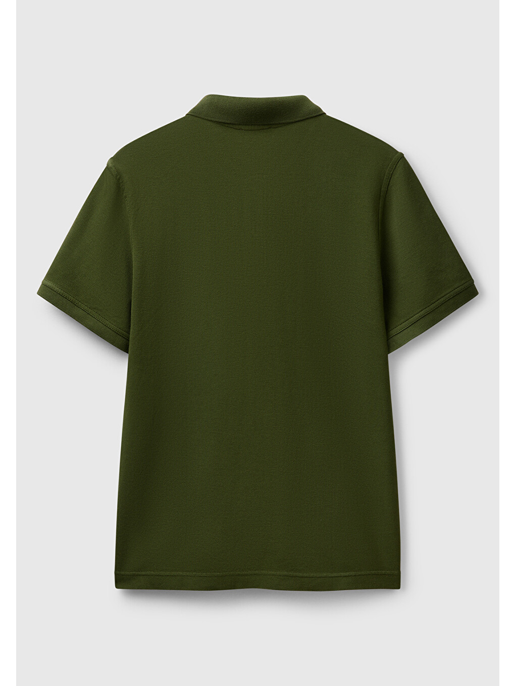 Erkek Asker Yeşili Regular Fit Kısa Kollu Polo Tişört-3