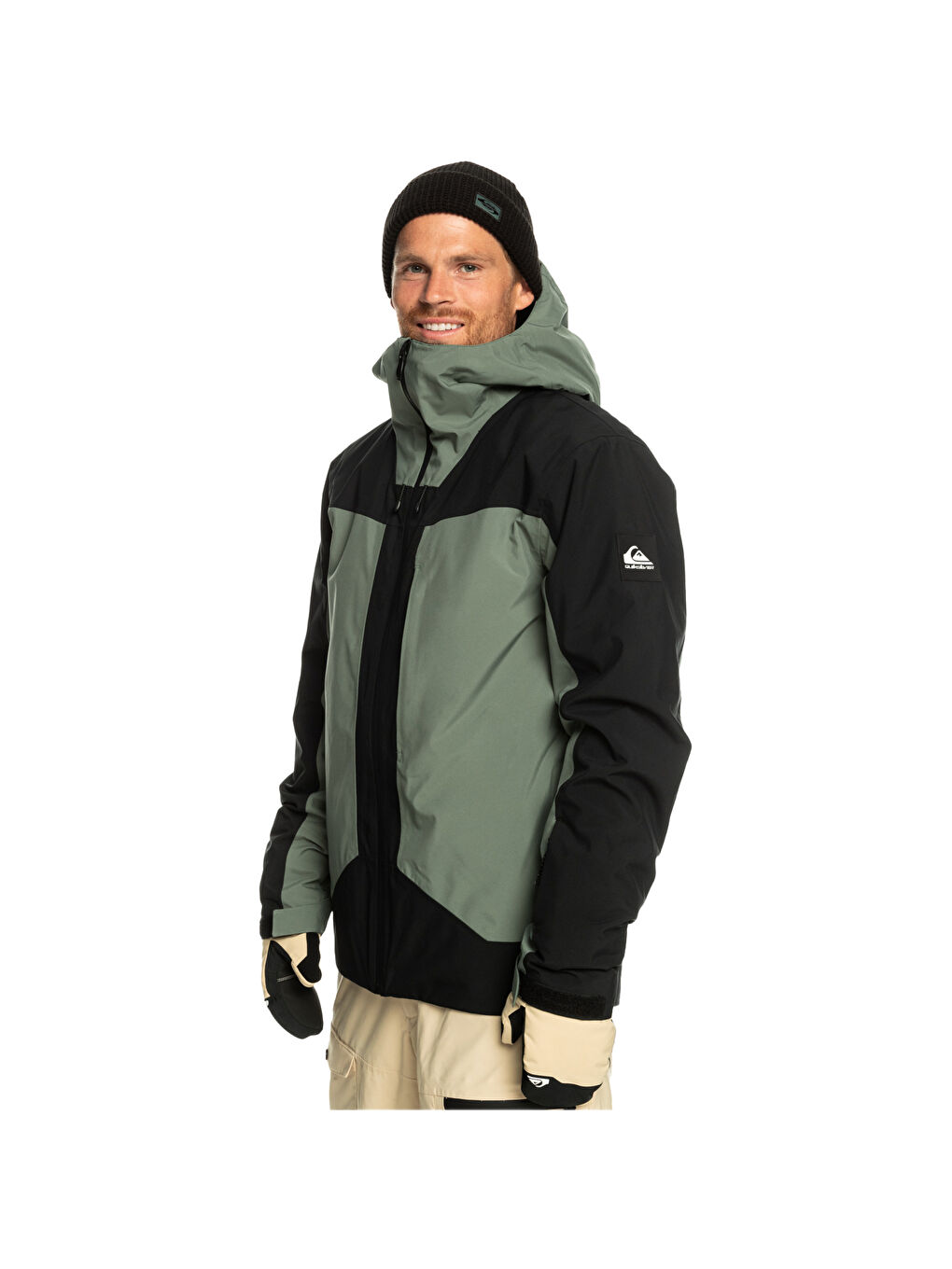 Siyah Crew Sunblock Erkek Gri Tişört-2