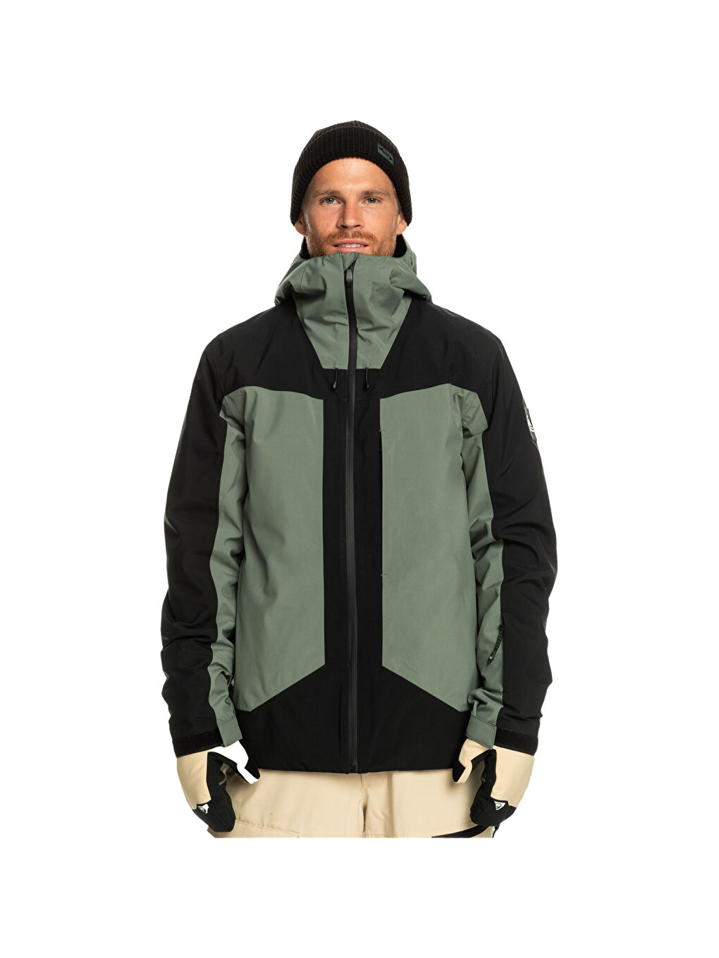 Siyah Crew Sunblock Erkek Gri Tişört-3