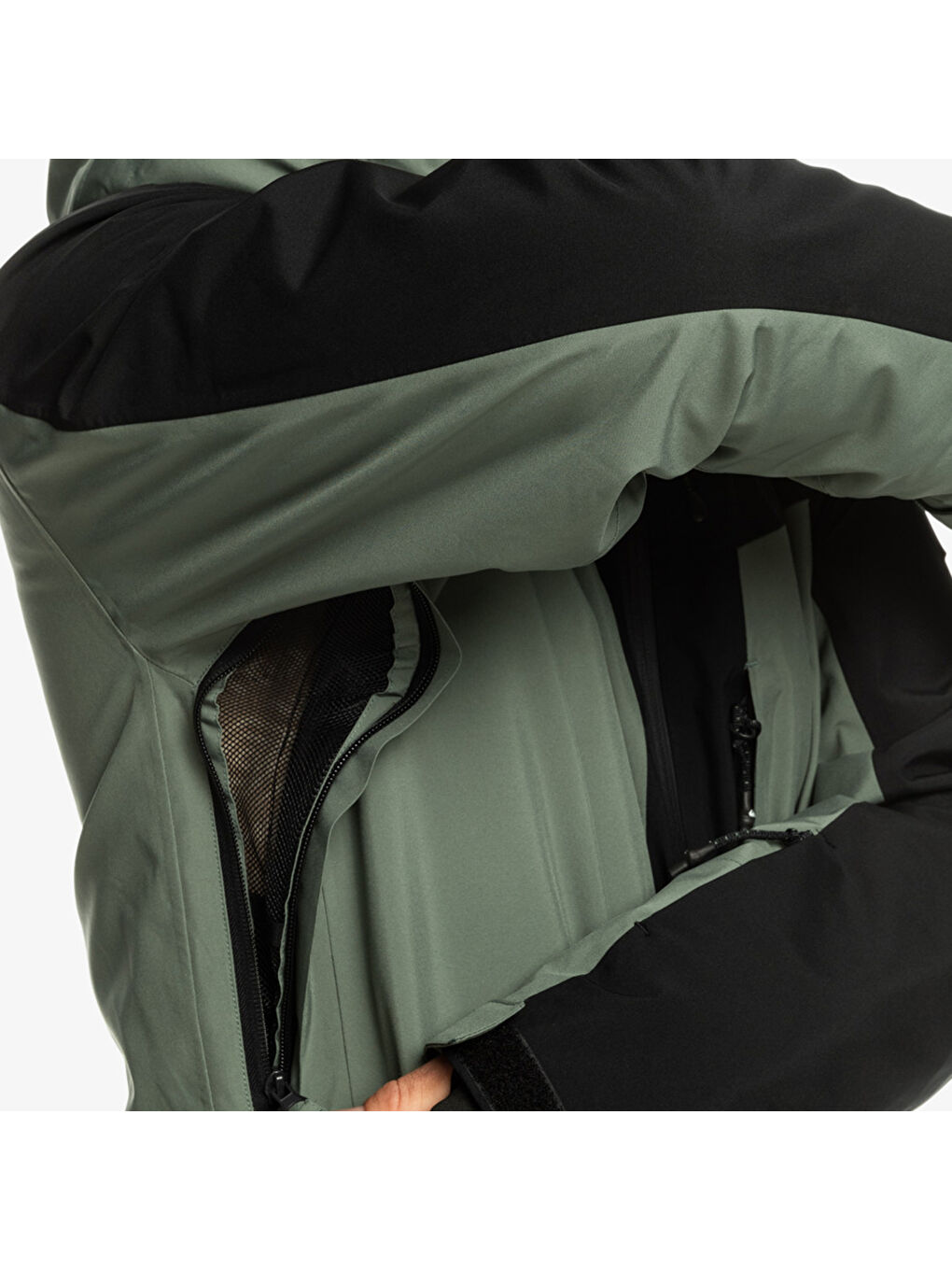 Siyah Crew Sunblock Erkek Gri Tişört-4