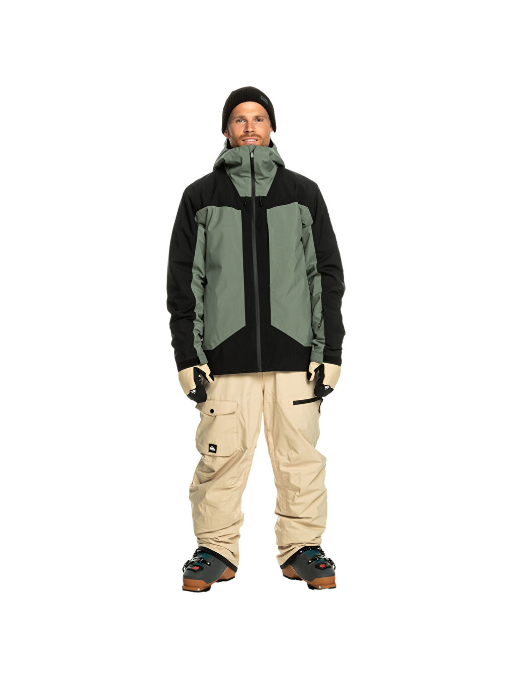 Siyah Crew Sunblock Erkek Gri Tişört-9