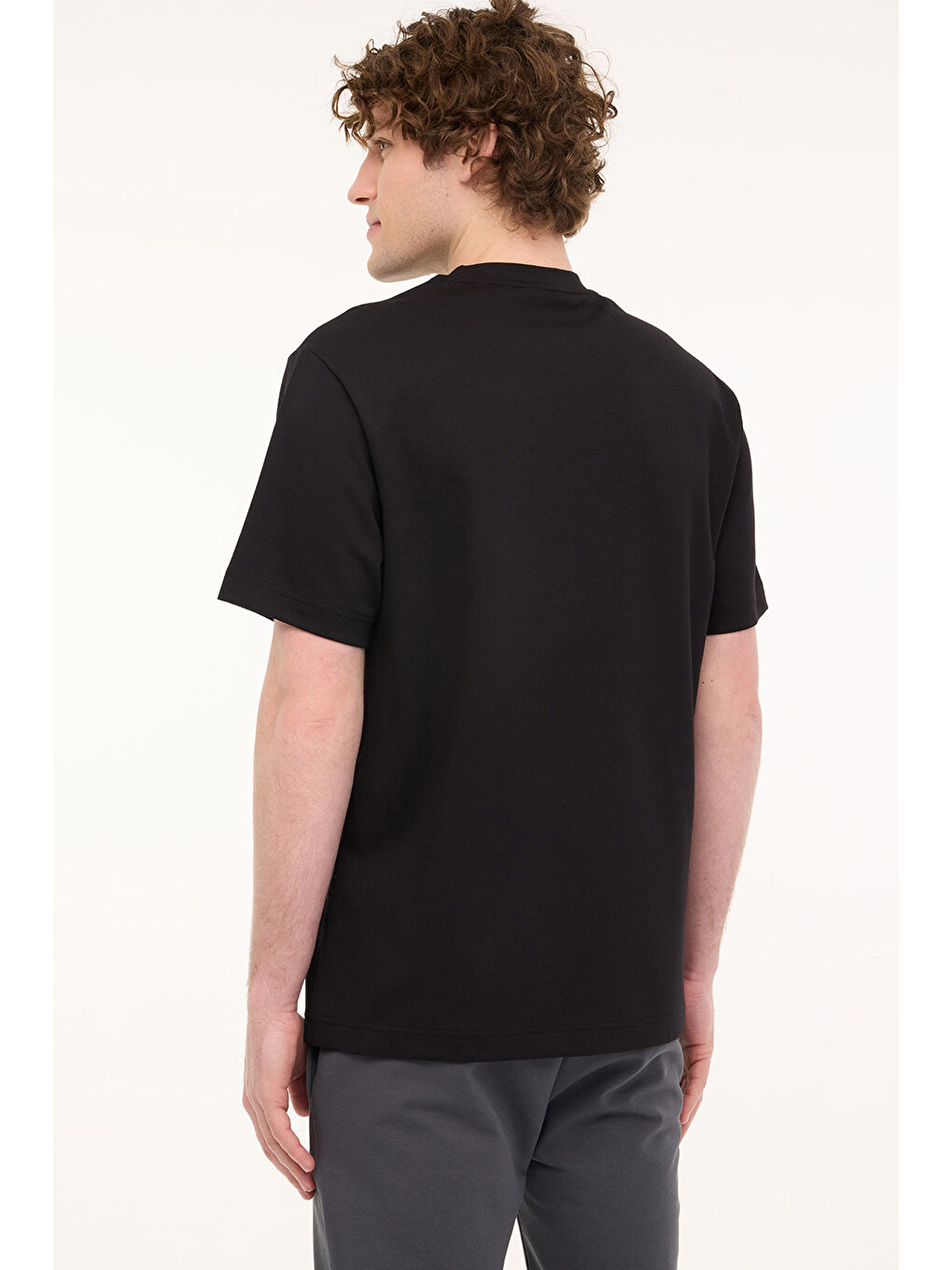 M-ZALDE TEE 5FX Siyah Erkek Kısa Kol T-Shirt-1