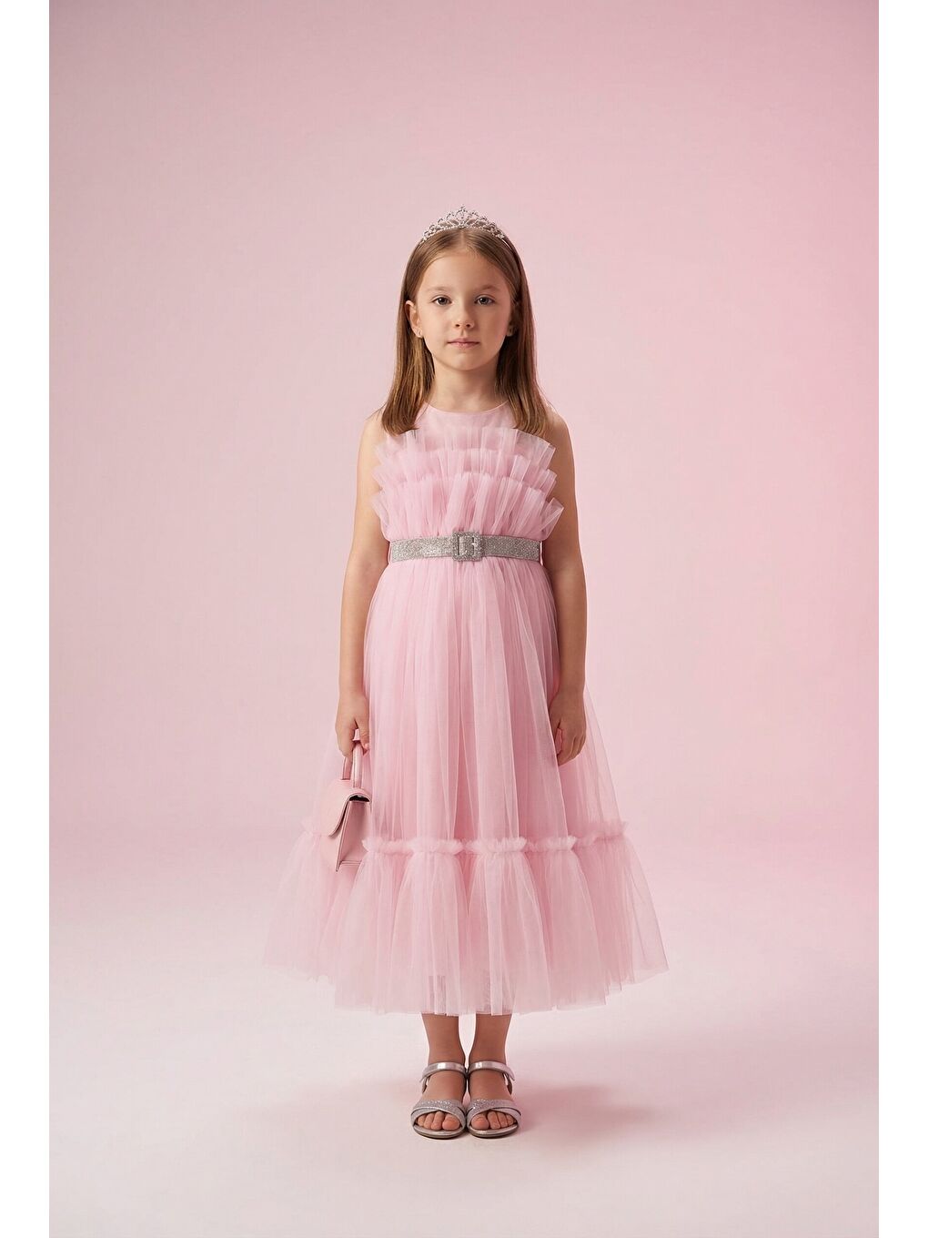 Pembe Kız Çocuk Abiye