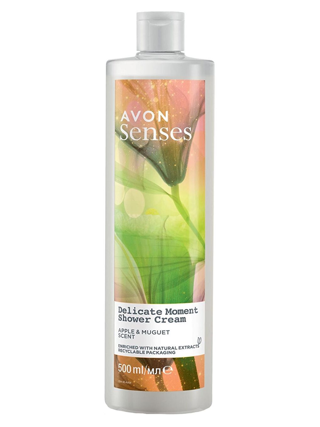 AVON Renksiz Senses Delicate Moment Elma ve Müge Kokulu Krem Duş Jeli 500 Ml.