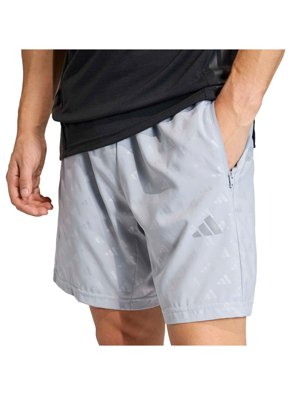 Workout Essentials Brandlove Erkek Gri Şort-2