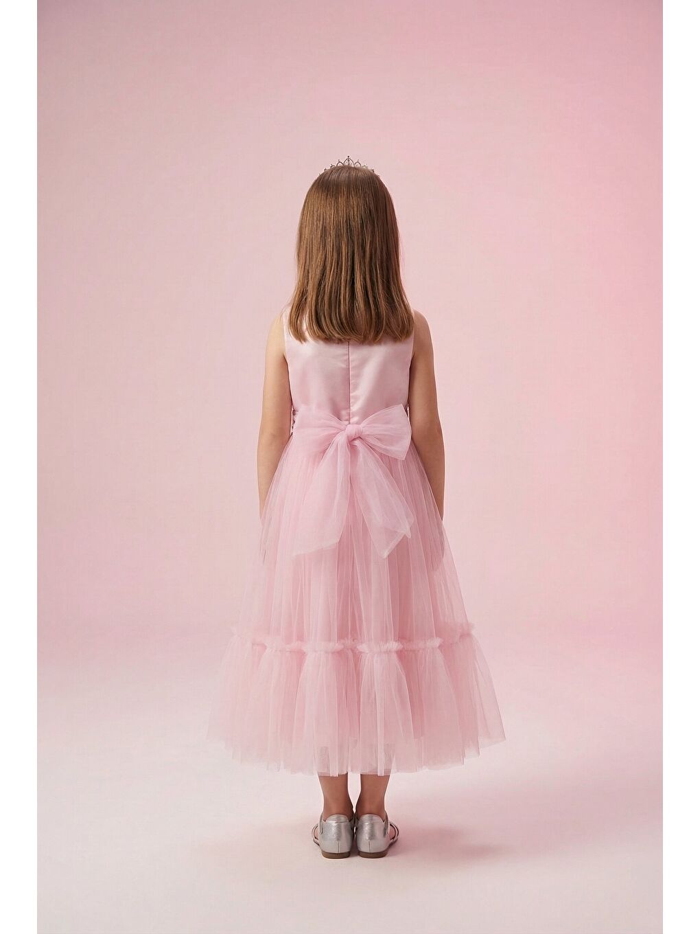 Pembe Kız Çocuk Abiye-2