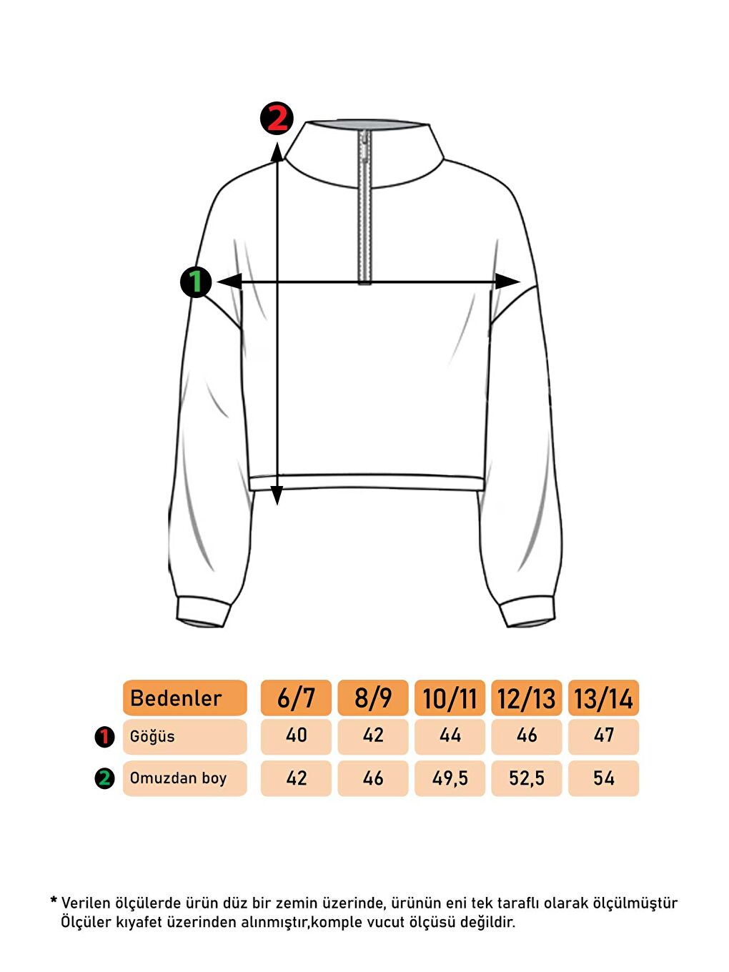 Toontoykids Kahverengi Kız Çocuk Fermuar Detaylı Nakışlı Kadife Sweatshirt - 1