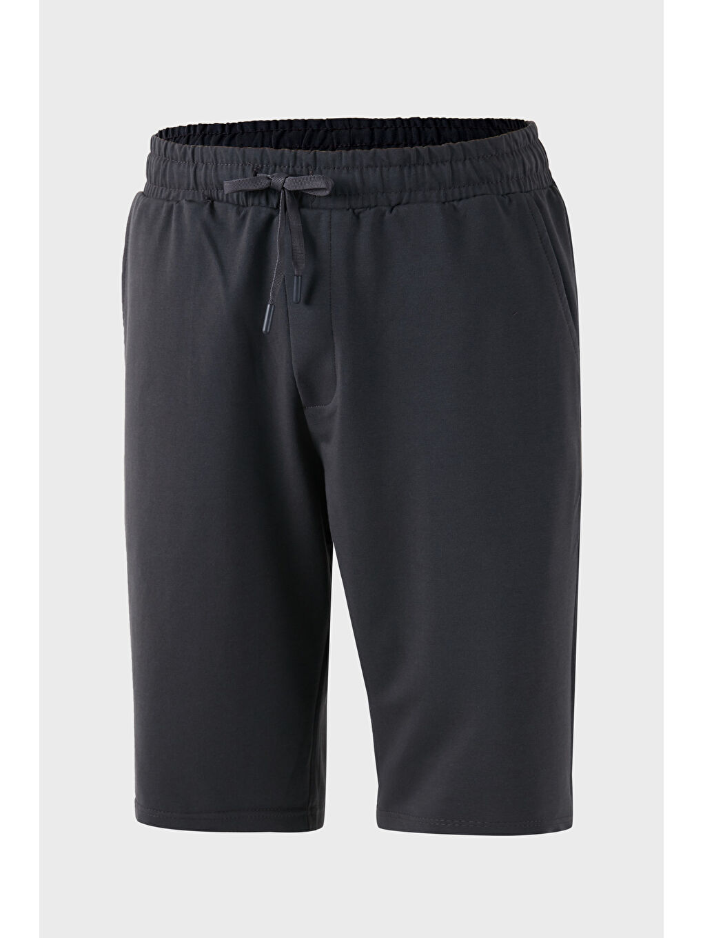 Antrasit Pamuklu Regular Fit Normal Bel Belden Bağlamalı Short 5908021-1