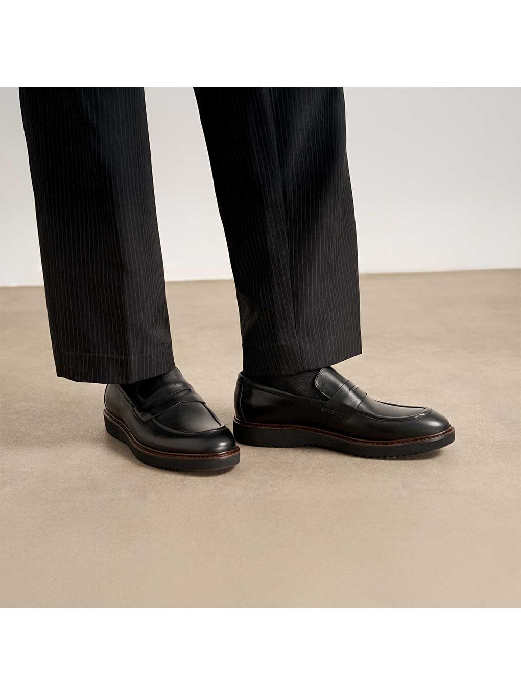 Siyah Erkek Oxford ( Klasik) KA-26Y-C4650 CASUAL Shoe-6