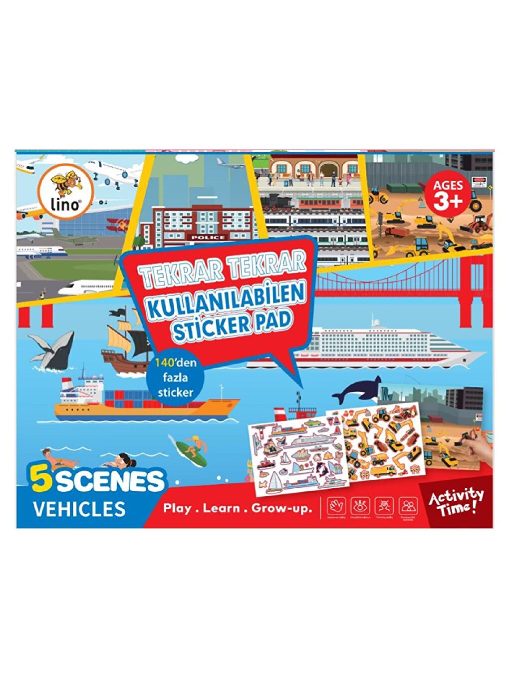 Tekrar Kullanılabilen Sticker Pad Taşıtlar (LS-603)