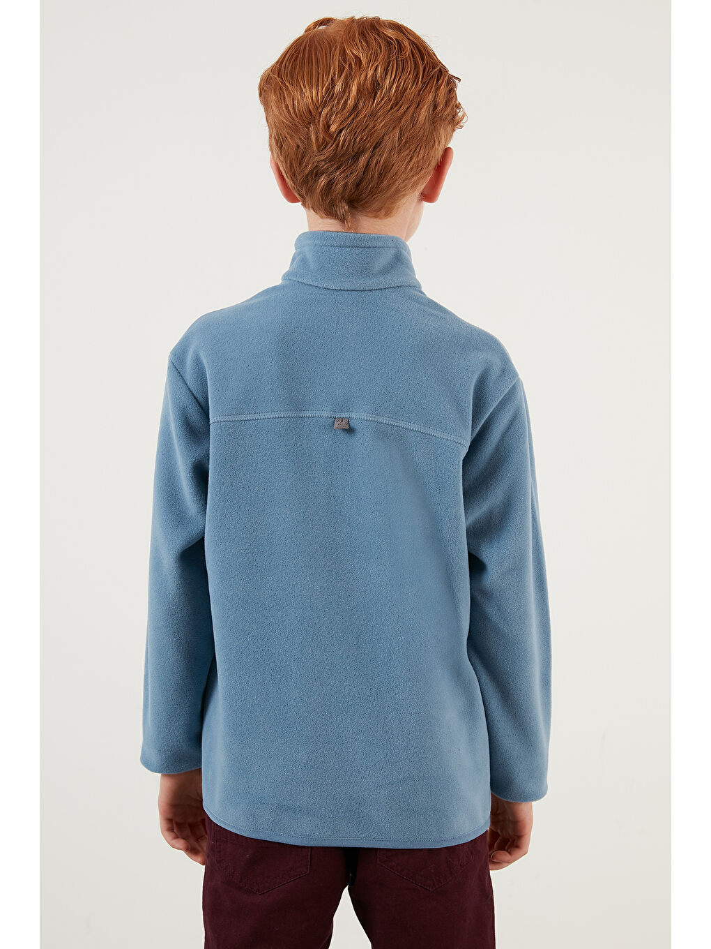 Mavi Yumuşak Dokulu Fermuarlı Dik Yaka Şardonlu 2'li Paket Polar 5905002S2-4