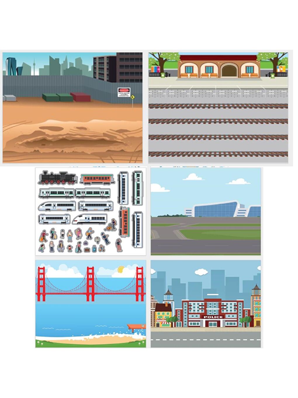 Tekrar Kullanılabilen Sticker Pad Taşıtlar (LS-603)-2