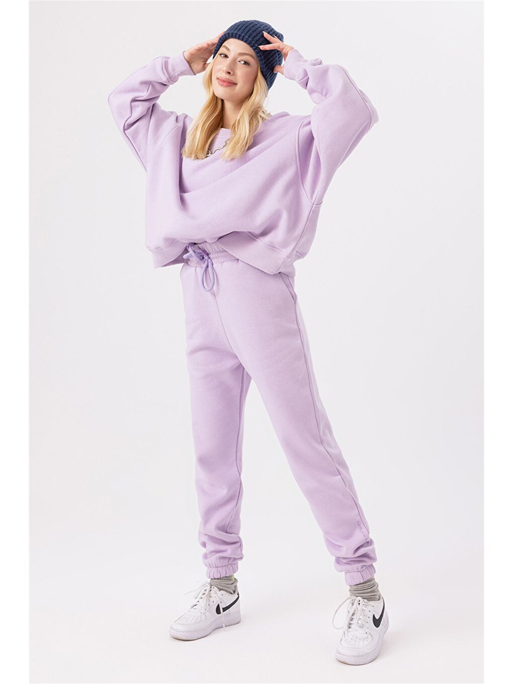 Kadın Jogger Lila Eşofman Altı-2