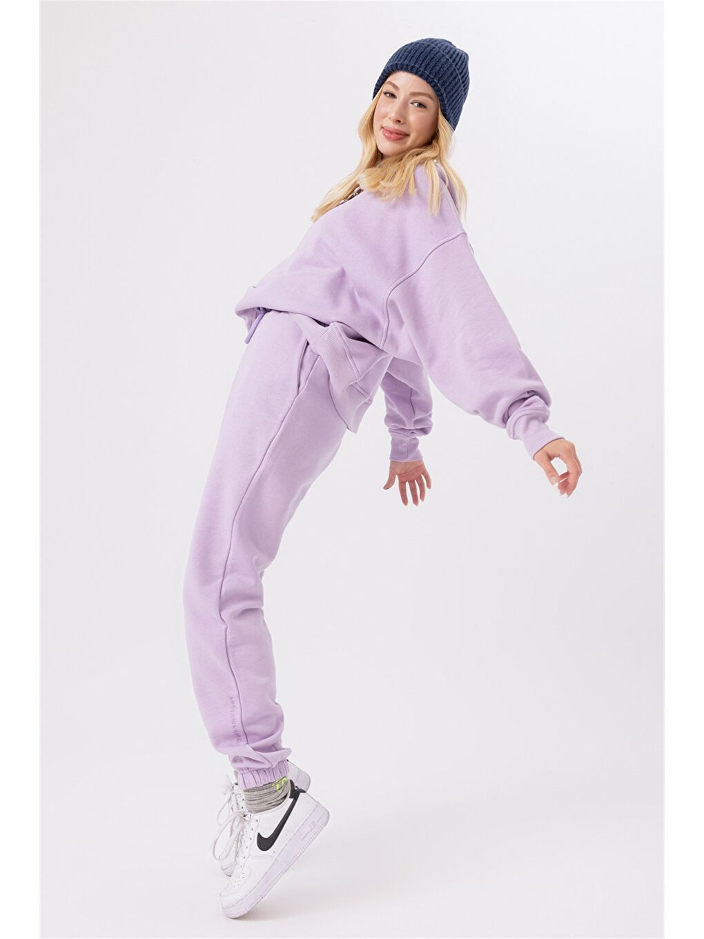 Kadın Jogger Lila Eşofman Altı-3