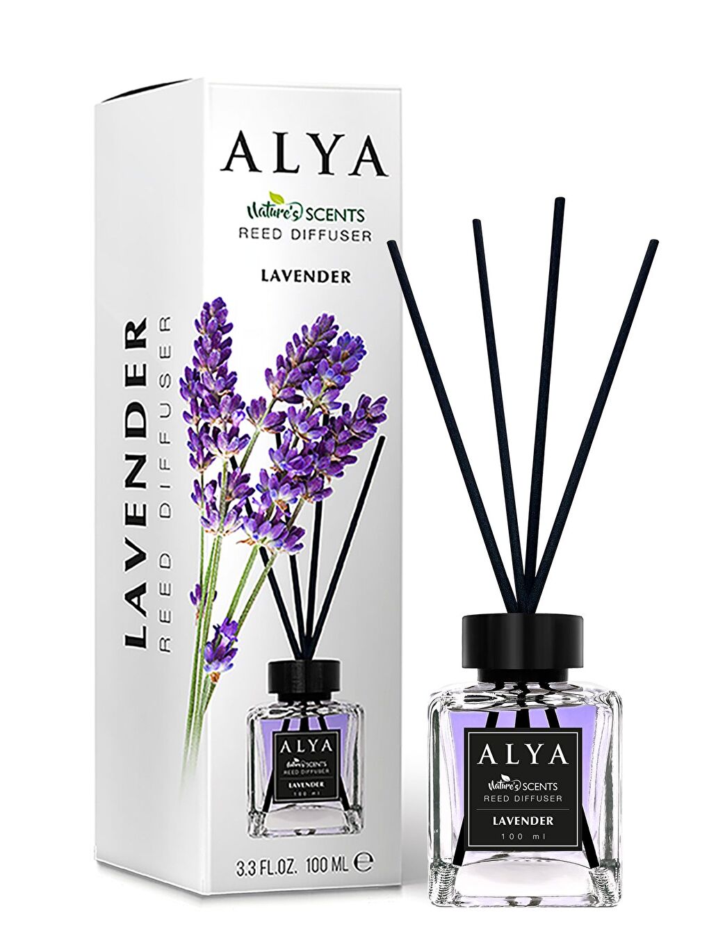 Alya Karışık Nature's Scents Lavender Bambu Çubuklu Oda Kokusu - Lavanta Kokusu - 1