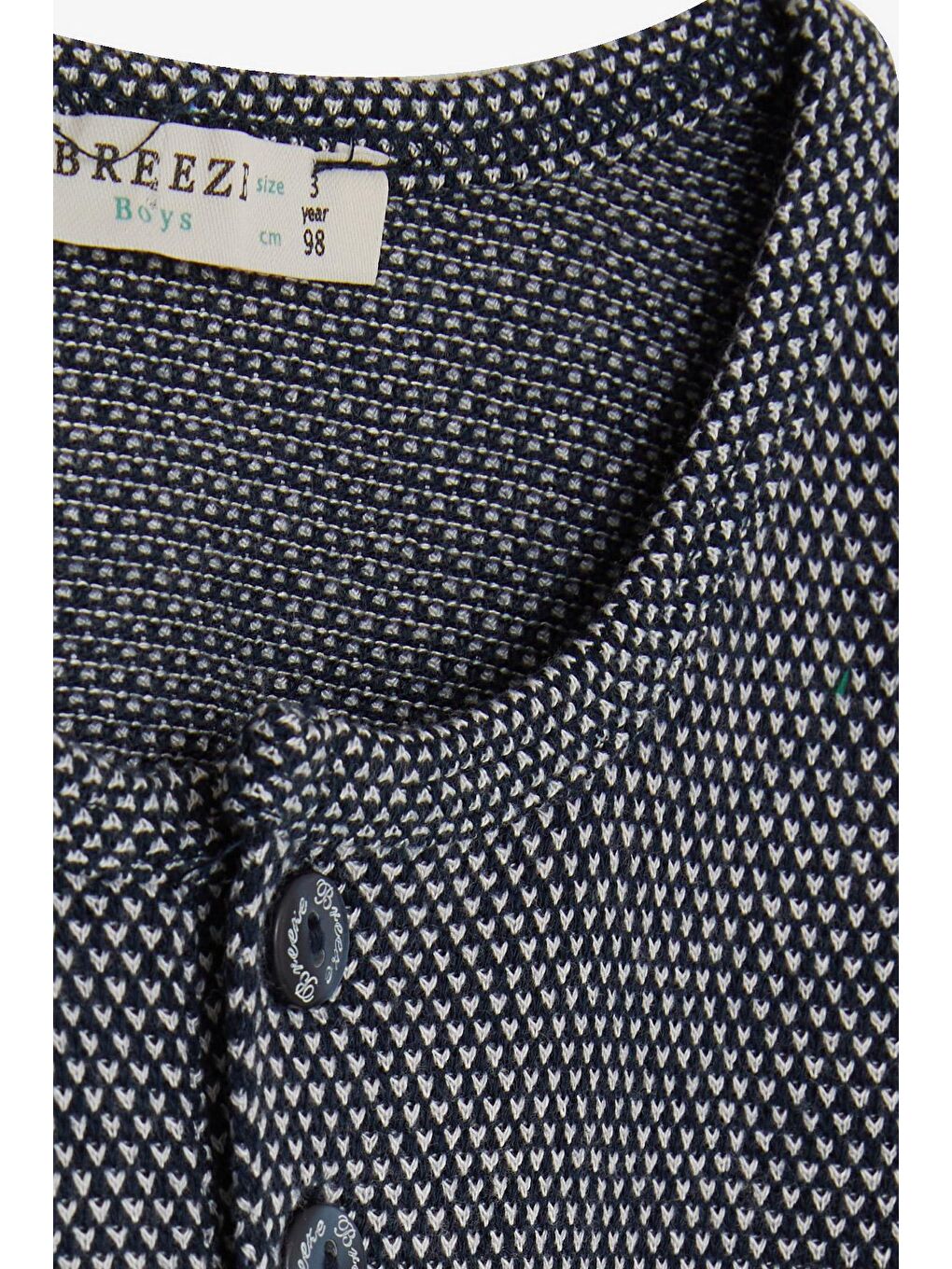 Erkek Bebek Uzun Kollu Tişört Desenli Armalı Lacivert (9 Ay-2 Yaş)-2