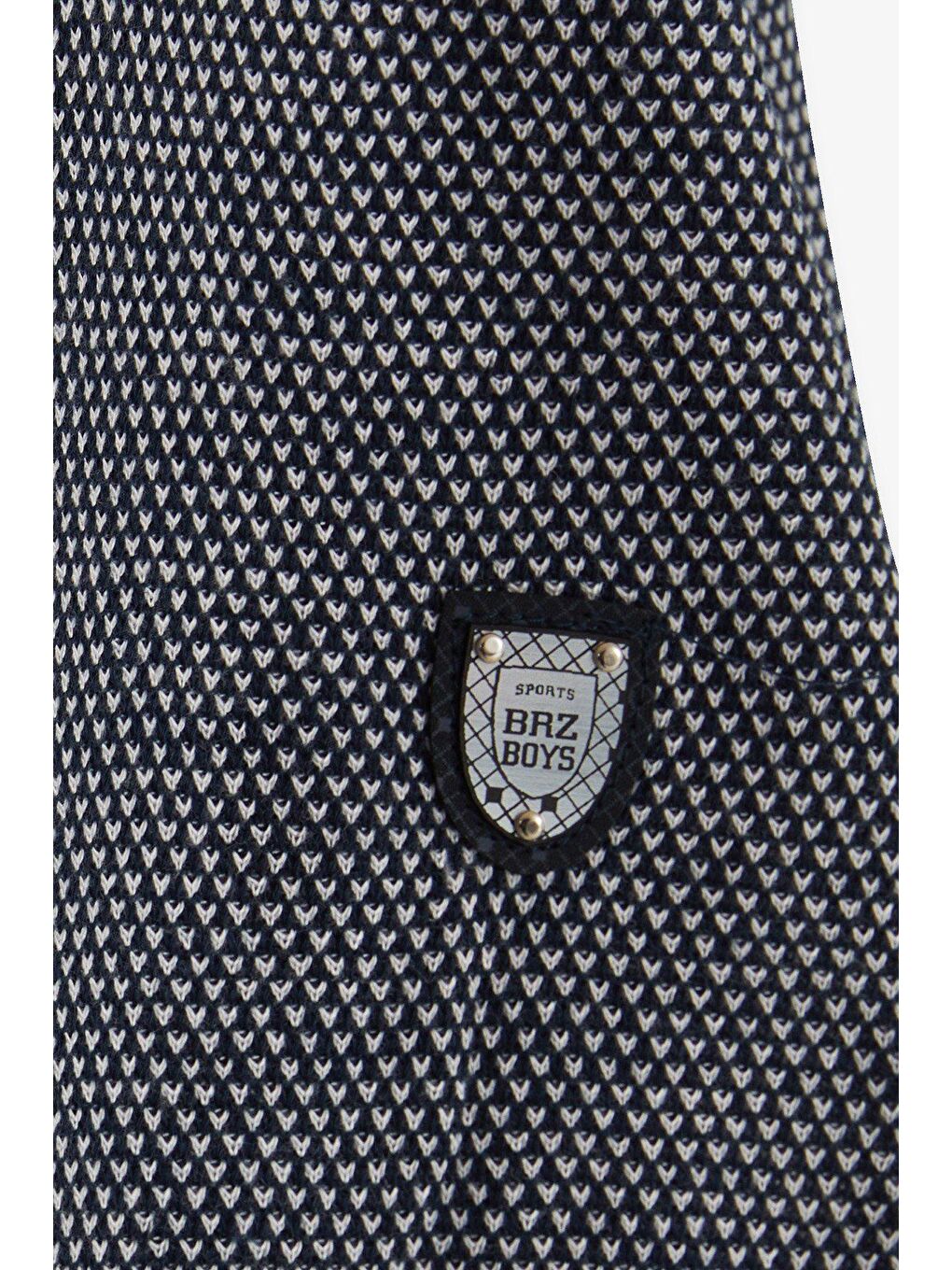 Erkek Bebek Uzun Kollu Tişört Desenli Armalı Lacivert (9 Ay-2 Yaş)-3