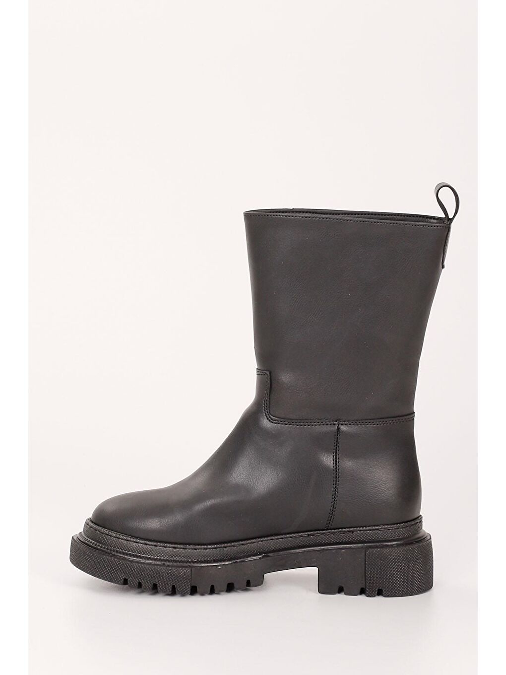 Siyah SİYAH  Yuvarlak Burun Topuklu Kadın Günlük Bot 37530-5