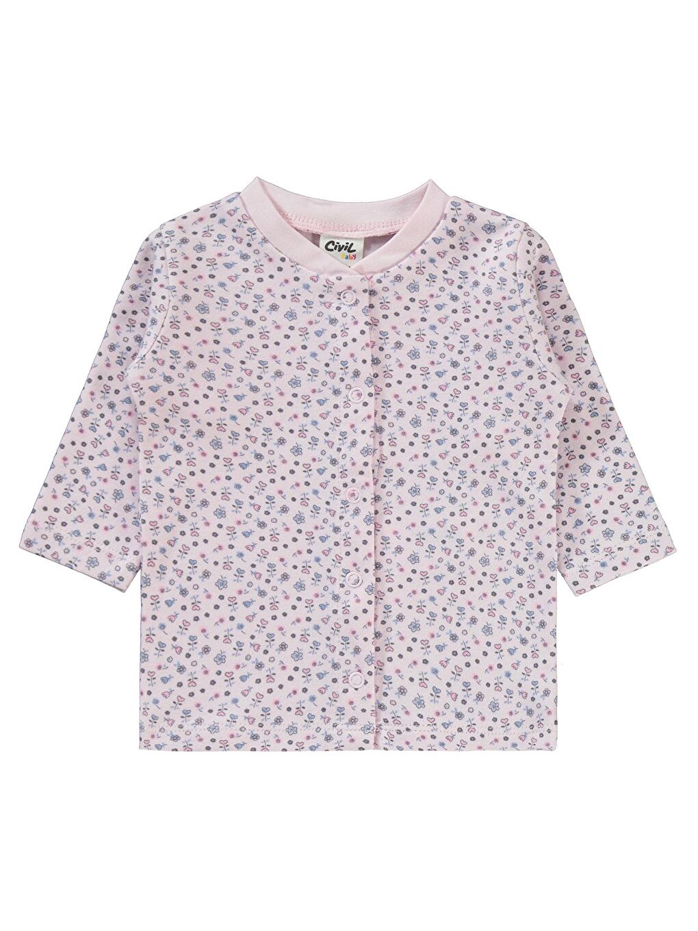 Baby Kız Bebek Pijama Takımı 1-6 Ay Pembe-1