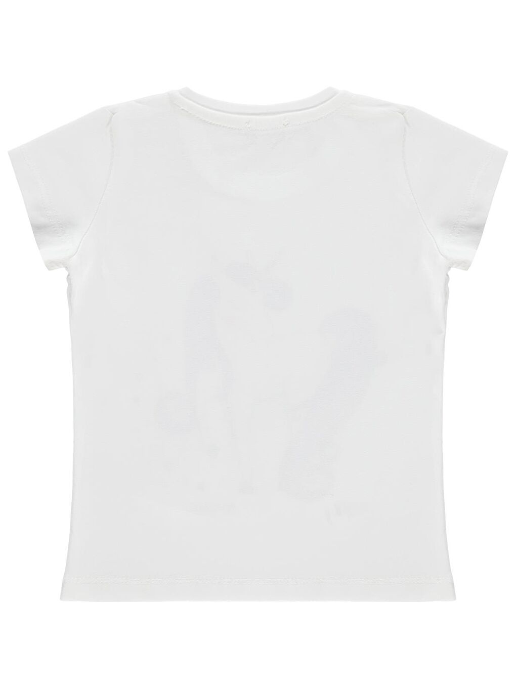 Girls Baskılı 2-5 Yaş Tişört - Kırık Beyaz-1