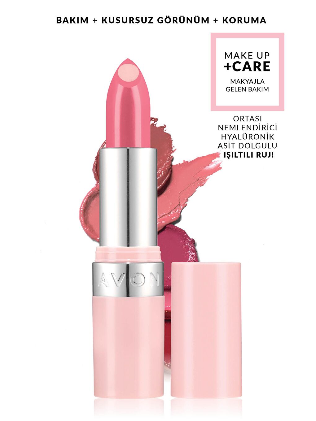 AVON Hydramatic Işıltılı Ruj Bright Pink - 1