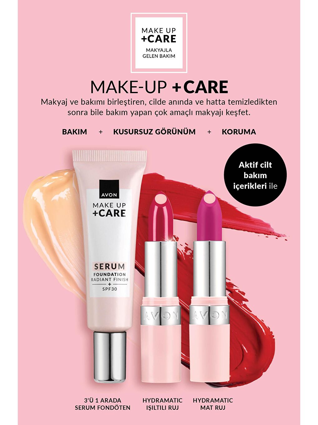 AVON Hydramatic Işıltılı Ruj Bright Pink - 5