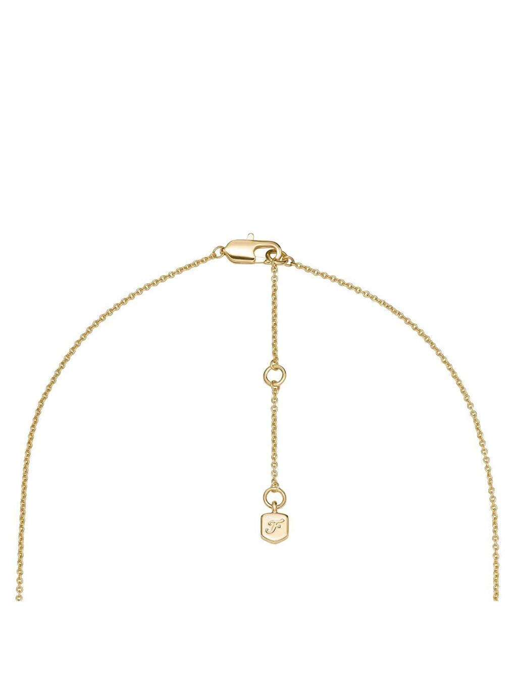 Sarı JA7298-710 Kalpli Kadın Kolye-2