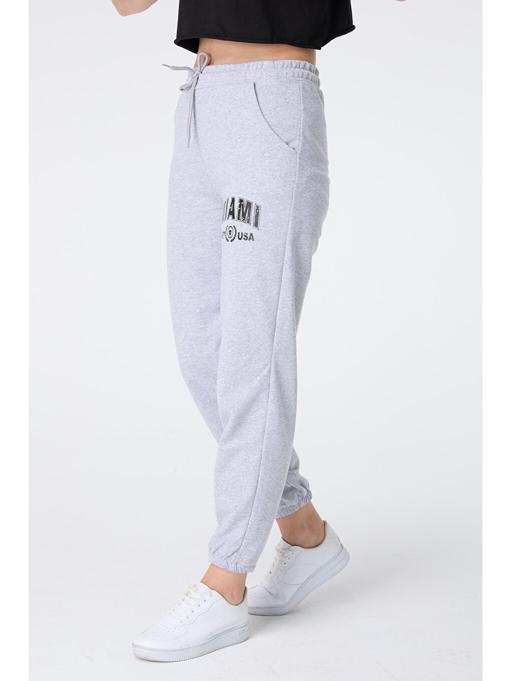 Orta Gri Kadın Eşofman Altı - 23470-3