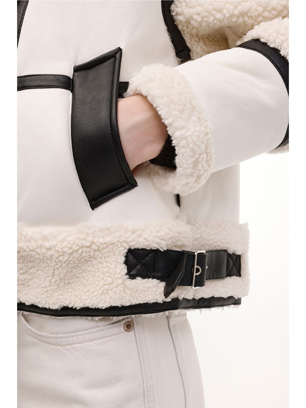 Bej WL NANCY 6NSED0203 4PR Ekru Kadın Mont-4