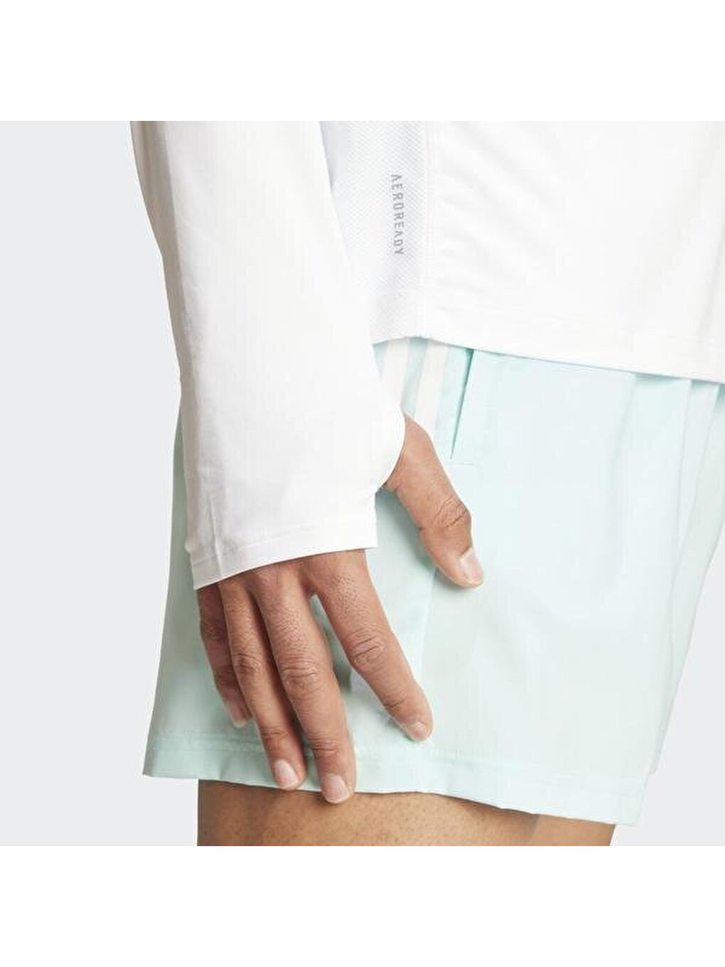 Siyah Own The Run B Half Zip Erkek Beyaz Dik Yaka Sweatshirt-2