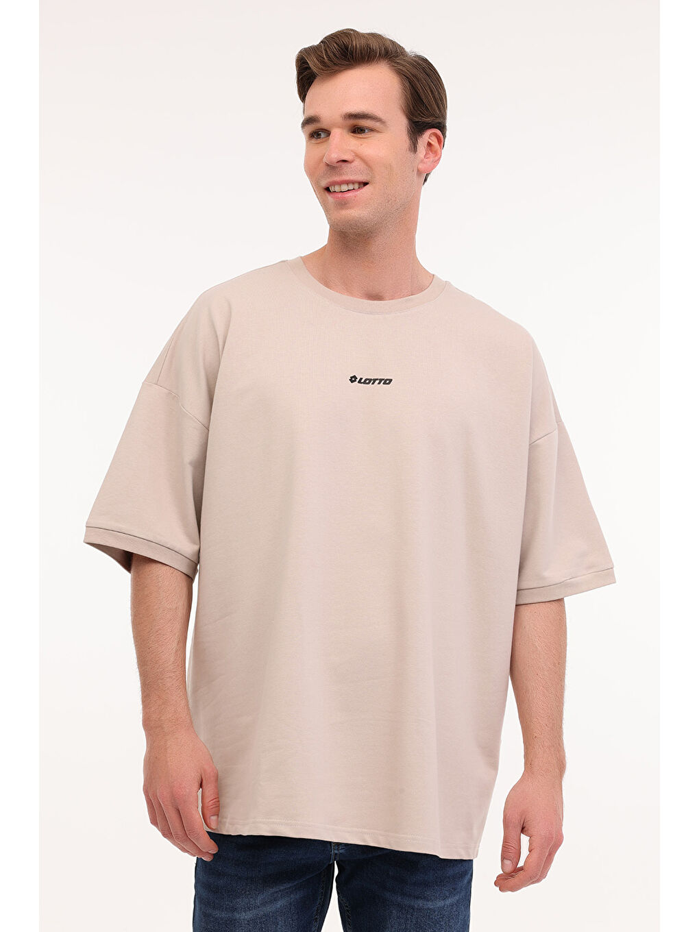 Gri M-AISON TEE 5FX Taş Rengi Erkek Kısa Kol T-Shirt