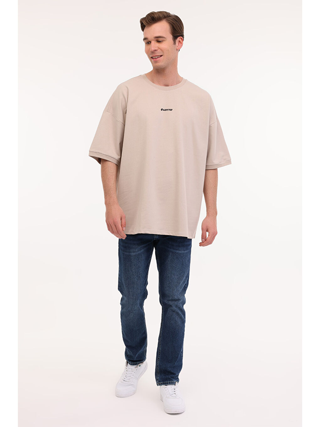 Gri M-AISON TEE 5FX Taş Rengi Erkek Kısa Kol T-Shirt-2