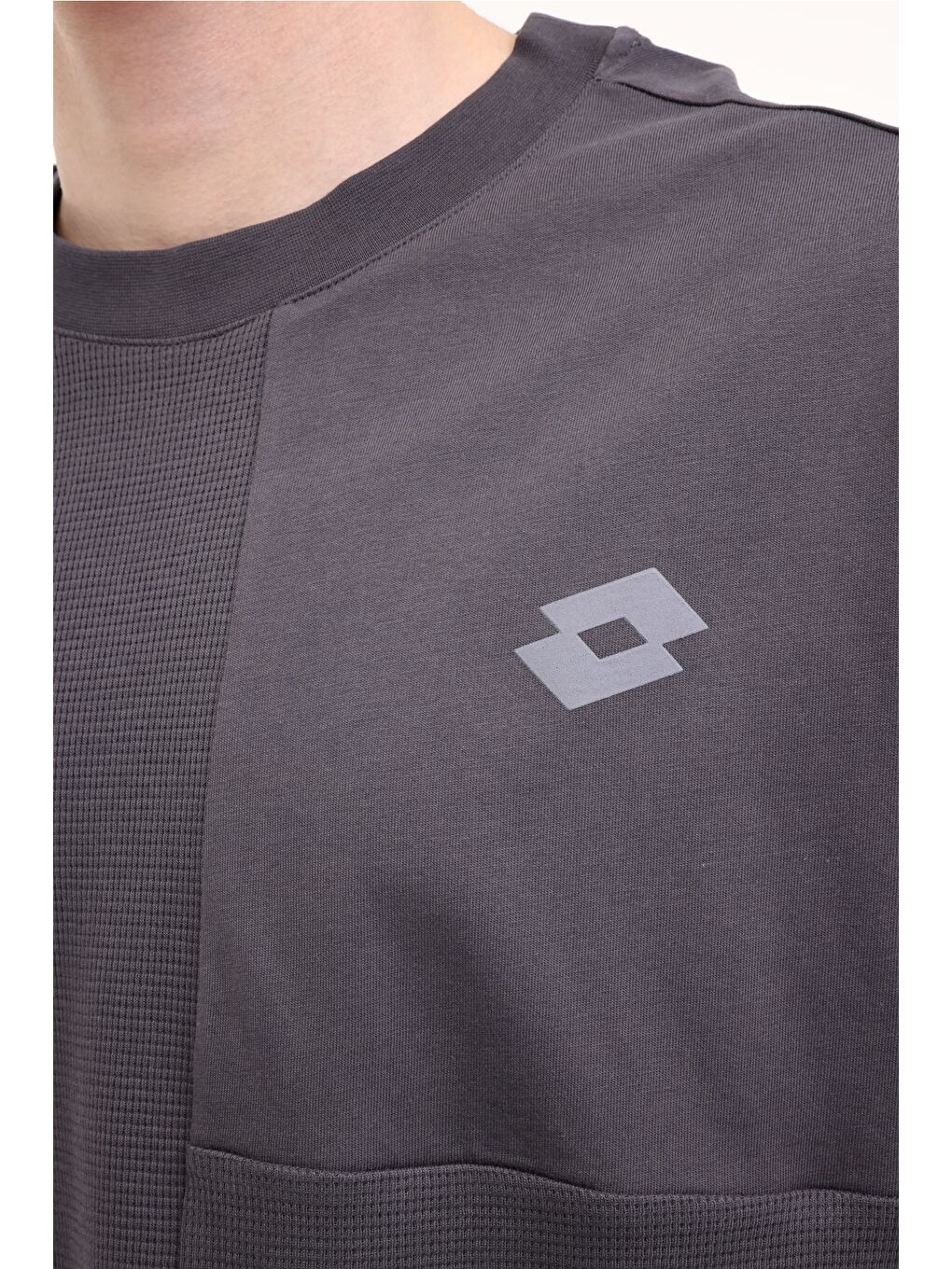 Gri M-PERLA TEE 5FX Antrasit Erkek Kısa Kol T-Shirt-3