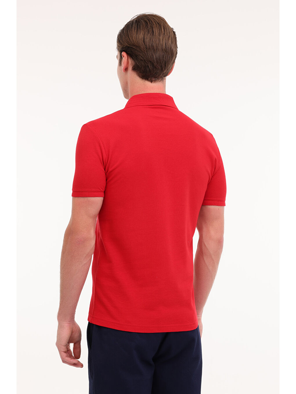 GTP04IY025 Kırmızı Erkek Kısa Kol Tişört-1