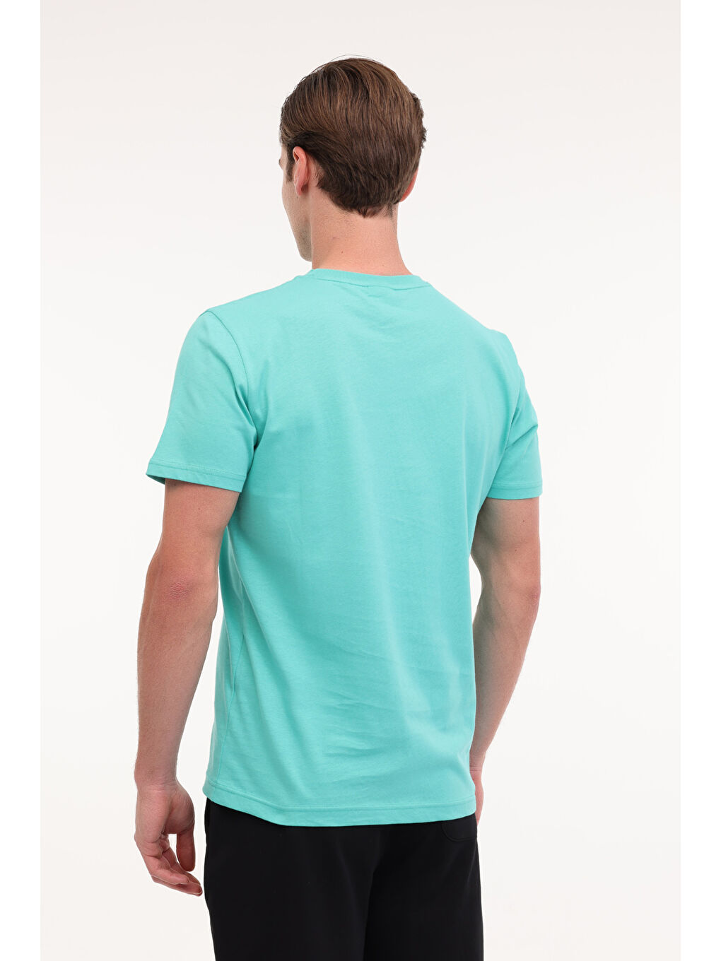 GTS01IY025 Su Yeşili Erkek Kısa Kol T-Shirt-1