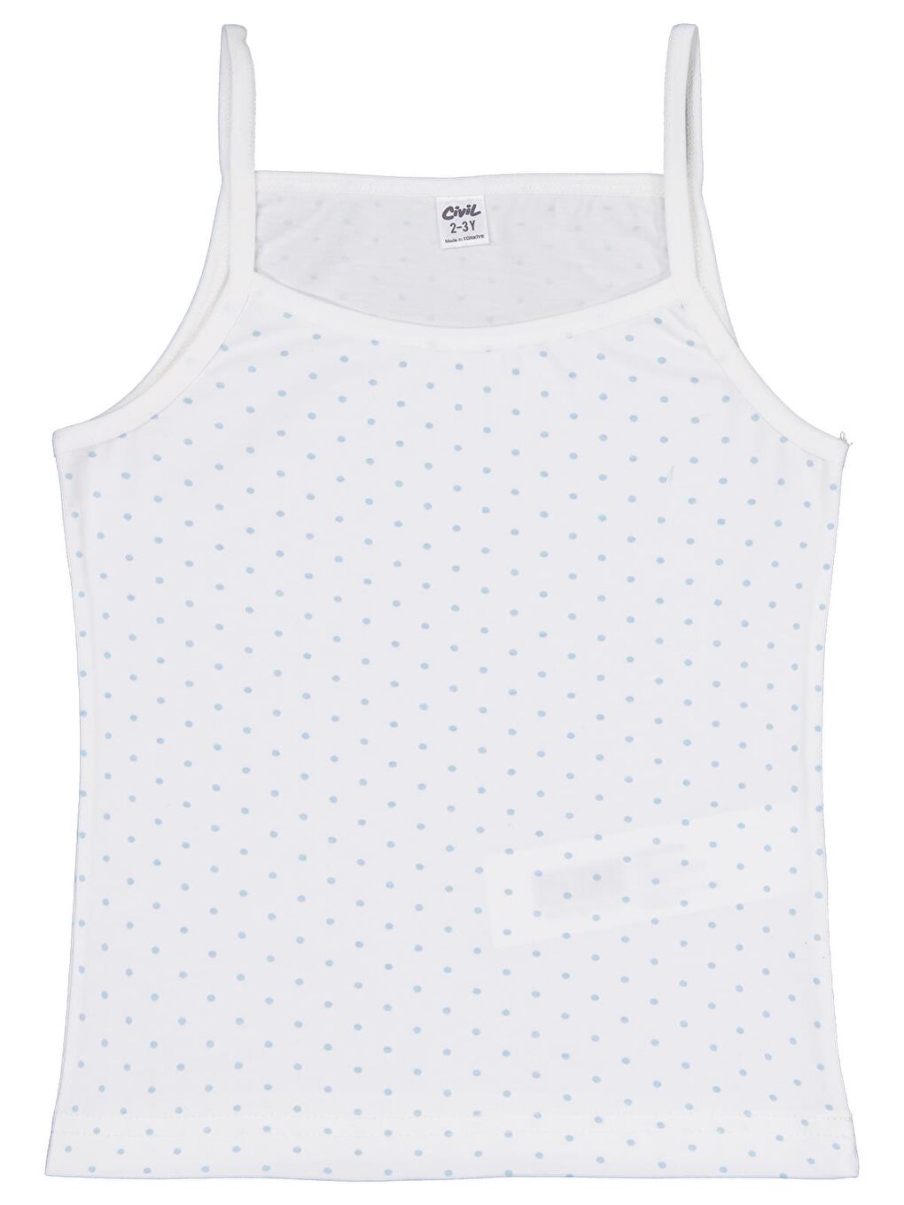 Beyaz Girls Mint-Ekru 2-10 Yaş Kız Çocuk 2'li Atlet - Standart-2