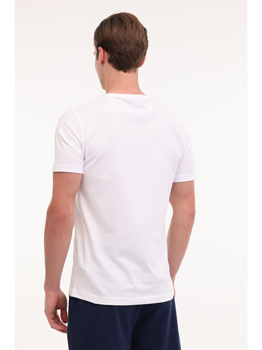 GEARTIY025 Beyaz Erkek Kısa Kol T-Shirt-1