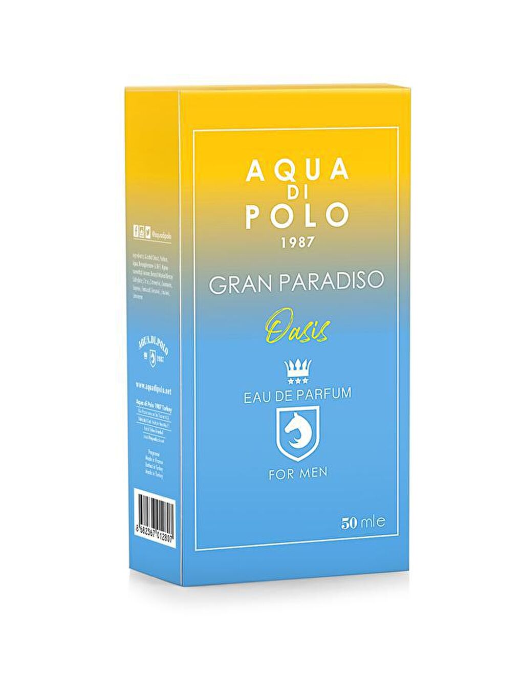 Aqua Di Polo 1987 Mavi Gran Paradiso Oasis EDP 50 ml Erkek Parfüm APCN000504